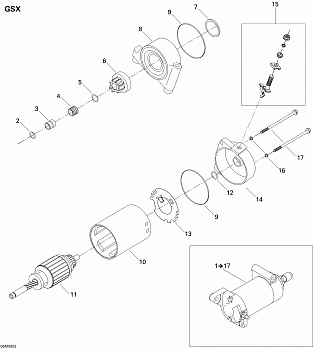 Electric Starter GSX 550F