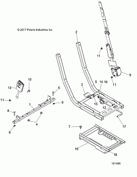 BODY, SEAT MOUNTING AND BELT - A18DAE57N5 (101496)