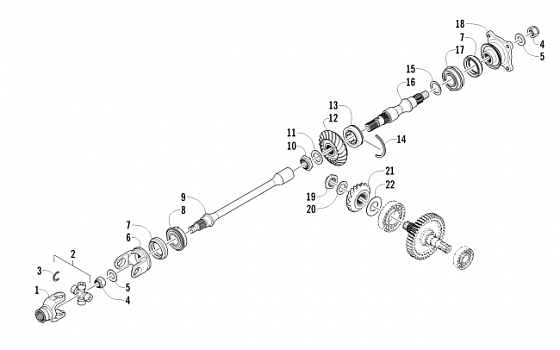 SECONDARY DRIVE ASSEMBLY