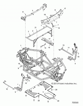 CHASSIS, MAIN FRAME - R16RTAD1A1/E1 (700355)