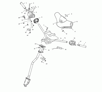 STEERING - HANDLEBAR - S00SB8AS (4954015401b005)