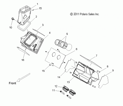 ENGINE, AIR INTAKE SYSTEM - S12CG6GSA/GSL/GEL (49SNOWAIR12800SB)