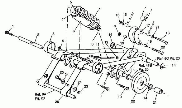 FRONT TORQUE ARM ASSEMBLY 440 XCR SP 0941660 (4927082708021A)