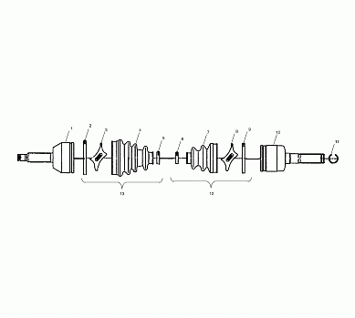 DRIVE SHAFT - A03CD32FB (4975217521B07)