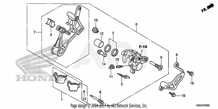 REAR BRAKE CALIPER