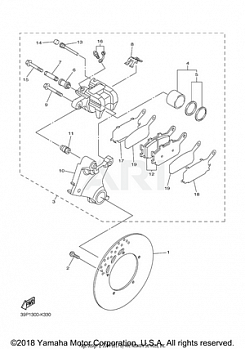 REAR BRAKE CALIPER