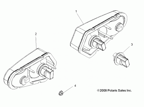 ELECTRICAL, TAILLIGHTS - A14ZN8EAB/C/I/M/P/S (49ATVTAILLAMPS09SPTRG800)