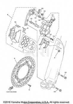 FRONT BRAKE CALIPER