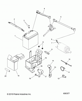 ELECTRICAL, BATTERY BOX  ASM. - S18CEA5BSA/BSL (600377)