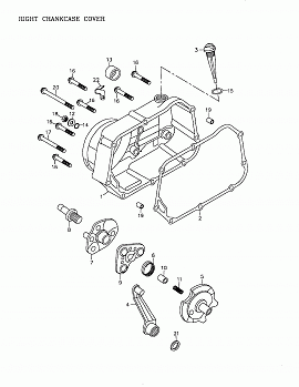 Right Crankcase Cover 172a-05