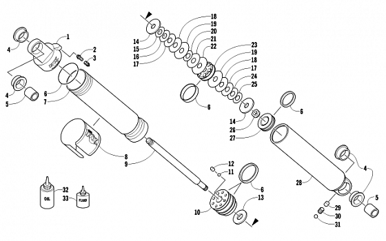 REAR SUSPENSION REAR ARM SHOCK ABSORBER