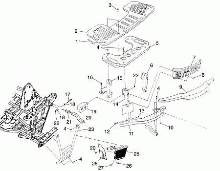 FRONT RACK and BUMPER MOUNTING - A00CB32AA (4949354935A009)