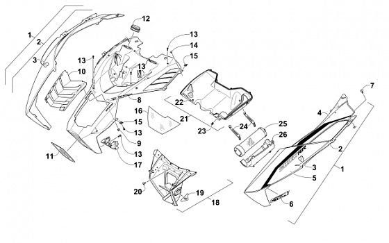 HOOD AND AIR INTAKE ASSEMBLY