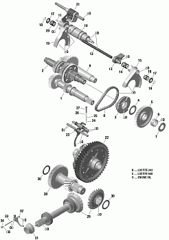 Gear Box And Components With Lockable Differential