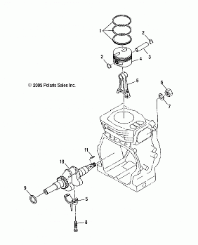 ENGINE, PISTON and CRANKSHAFT - S17WAA1ASA/AEA (4997579757B03)