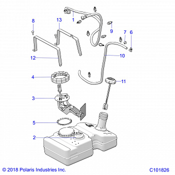 BODY, FUEL TANK - A20HAB15N2 (C101826)