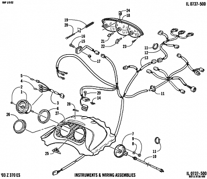 HEADLIGHT, INSTRUMENTS, AND WIRING ASSEMBLIES (ES)