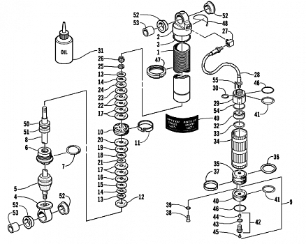 FRONT SUSPENSION SHOCK ABSORBER (LE)