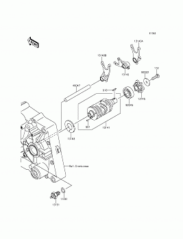 Gear Change Drum/Shift Fork(s)