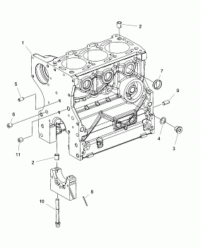 ENGINE, CRANKCASE - R16RTAD1A1/E1 (49RGRCRANKCASE15DSL)
