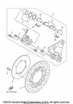 REAR BRAKE CALIPER