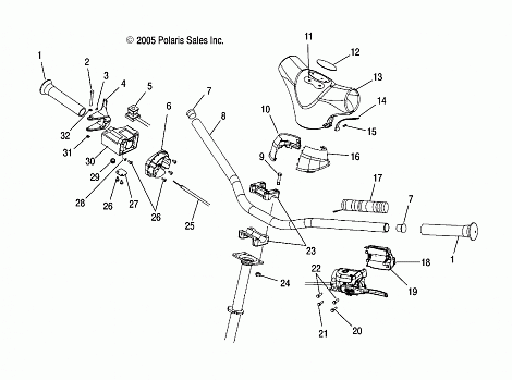 HANDLEBAR - S06NT6ES (4998889888B03)