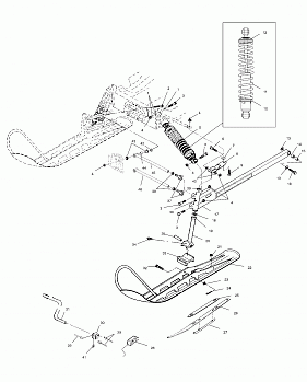 FRONT SUSPENSION and SKI - S02LD3AS (4968406840A13)