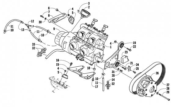 ENGINE AND RELATED PARTS