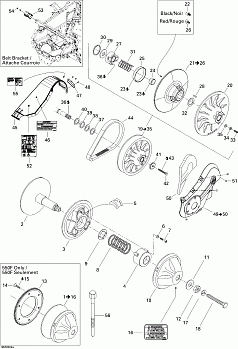 Pulley System MX Z 550F