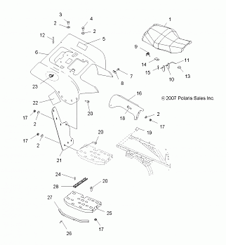 BODY, REAR CAB - A08BG50AA (49ATVCABRR08SCRAM)