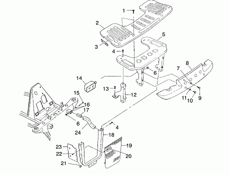 FRONT RACK and BUMPER MOUNTING - A00CD32AA (4949404940A009)