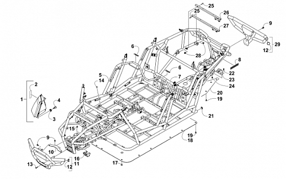 FRAME, HEADLIGHTS, AND RELATED PARTS