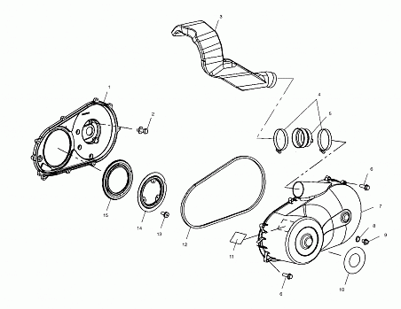 CLUTCH COVER - A03CH59AA/AF/AG (4986128612C05)