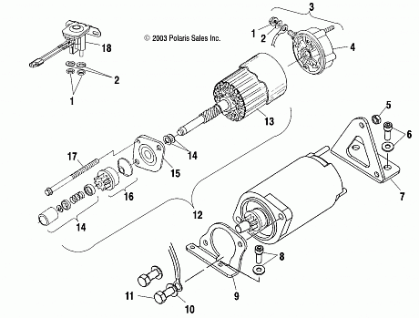 STARTING MOTOR - S04ND4BS/BSA (4988678867D07)