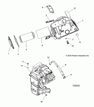 ENGINE, AIR INTAKE - A18SVS95FR