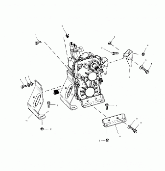 TRANSMISSION MOUNTING - A00CD50FB (4954885488D004)