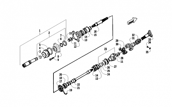 SECONDARY DRIVE ASSEMBLY