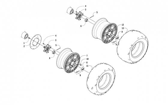 WHEEL AND TIRE ASSEMBLY