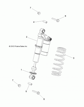 SUSPENSION, SHOCK, FRONT, MOUNTING - A14GH9EAW (49ATVSHOCKMTG7043854)