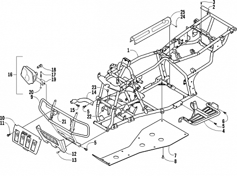 FRAME AND RELATED PARTS