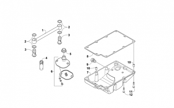 OIL PAN AND STRAINER ASSEMBLY