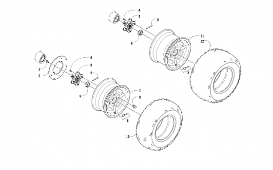 WHEEL AND TIRE ASSEMBLY