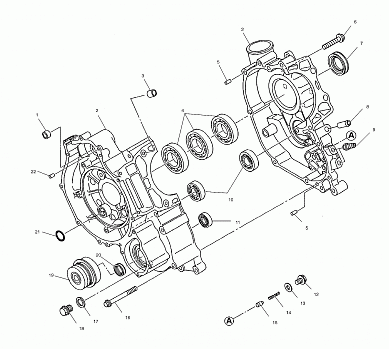 CRANKCASE - A02CL50AA/DA (4967986798D03)