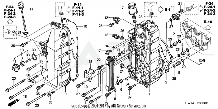 OIL TANK COVER + FRONT COVER