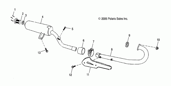 EXHAUST - A06PB20AA/AB/AC/LE (4999202449920244B02)