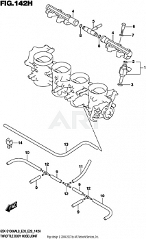 THROTTLE BODY HOSE/JOINT (GSX-S1000AZL9 E28)