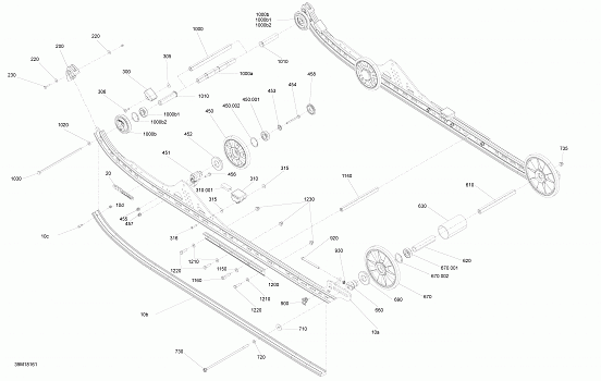 Rear Suspension Summit - 850 E-TEC 154, 165, 175 - Inferior