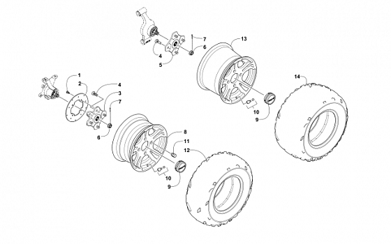 WHEEL AND TIRE ASSEMBLY