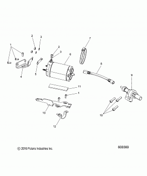 ENGINE, STARTER MOTOR - S18EHM8PS/PEB E.S. OPTION (600369)