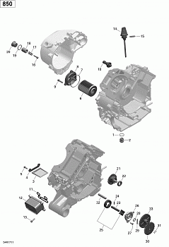 Engine Lubrication - 850 EFI